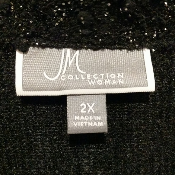 JM Collection Woman Black Jacket - Picture 3 of 7